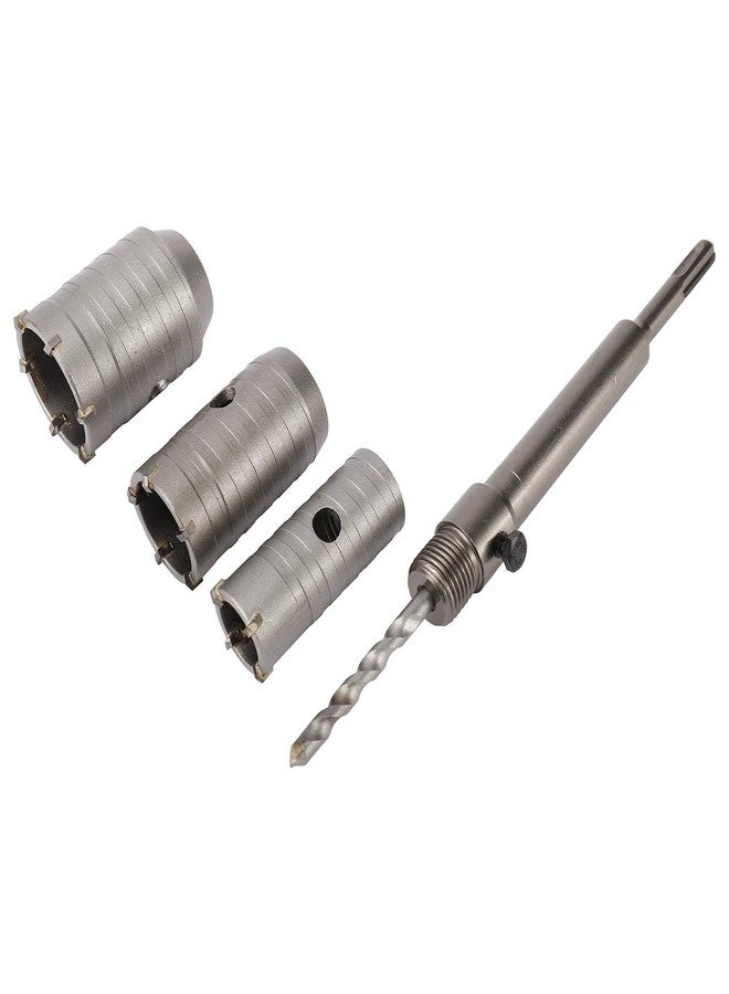UPTODATETOOLS Concrete Hole Saw Kits 30mm 40mm 50mm Concrete Wall Hole Saw 200mm Connecting Rod for SDS Plus Hammer Drills, Circle Drill Bits Hole Saw Set - Image 5